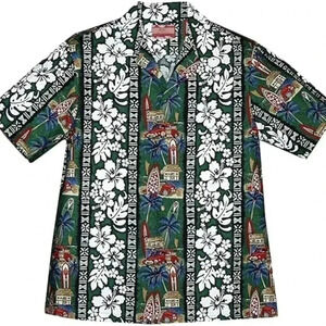 ❤️2/$50❤️[18]NWOT RJC Men  Surfing / Hawaii Pattern SS Shirt